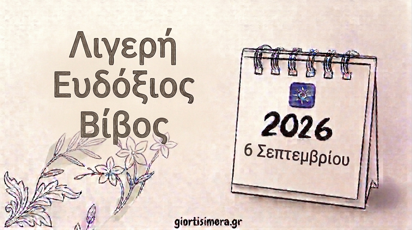 Εορτολόγιο 6 Σεπτεμβρίου 2026: Ποιοι γιορτάζουν – Το θαύμα του Αρχαγγέλου Μιχαήλ στις Χώνες